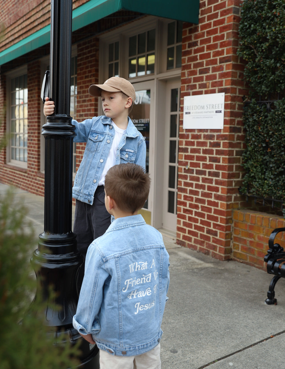 What a Friend in Jesus Kids Denim Jacket